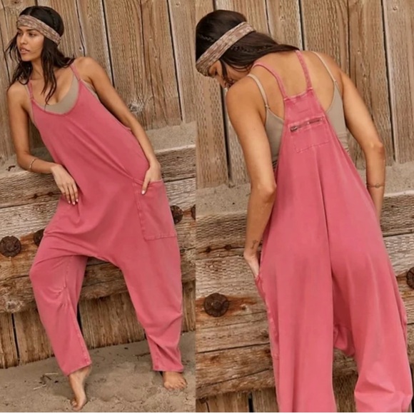 Free People Pink Hot Shot Onesie - Picture 4 of 5